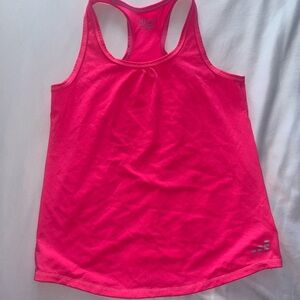 Girls Hot Pink Athletic Tank Top